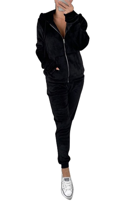 Cozy Fleece Hoodie and Pants Sportswear