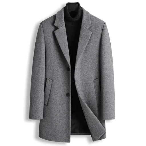 Men's Casual Single Breasted Wool Blazer Jacket