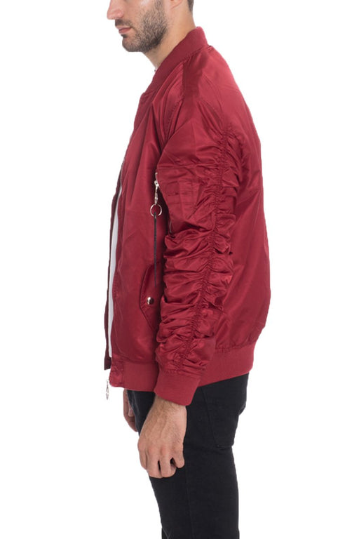 Fire Up Your Style with the Red Bomber Jacket