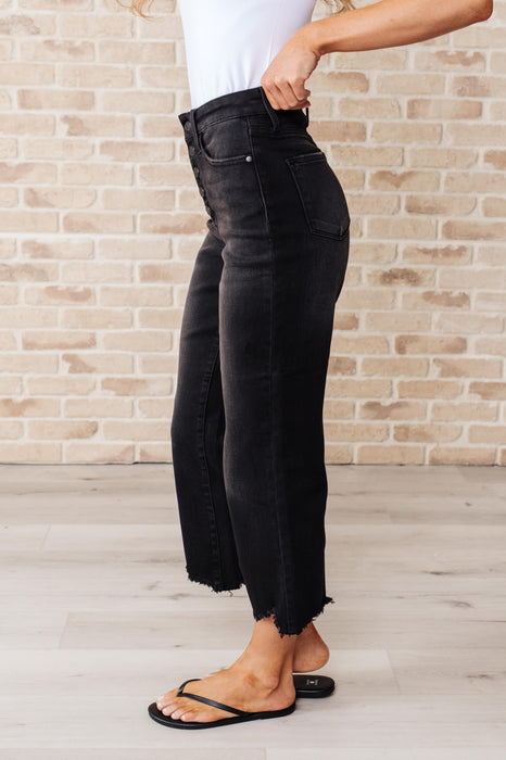 Casual Chic High-Rise Wide-Leg Crop Jeans