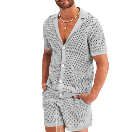 Stay Cool in the Icy Men’s Two-Piece Beach Set – Exclusive at Hi5.nyc!