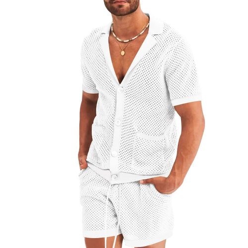 Stay Cool in the Icy Men’s Two-Piece Beach Set – Exclusive at Hi5.nyc!