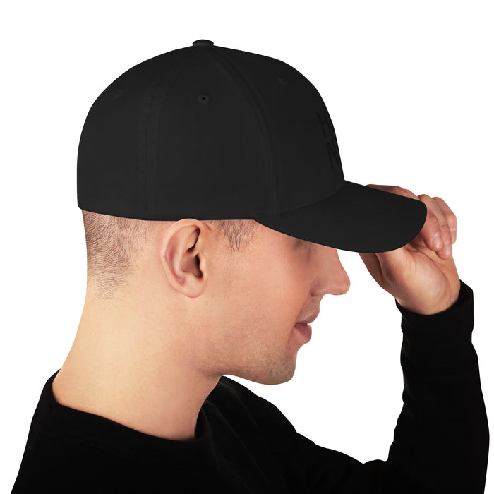 Hi5.NYC - fitted all blk hat