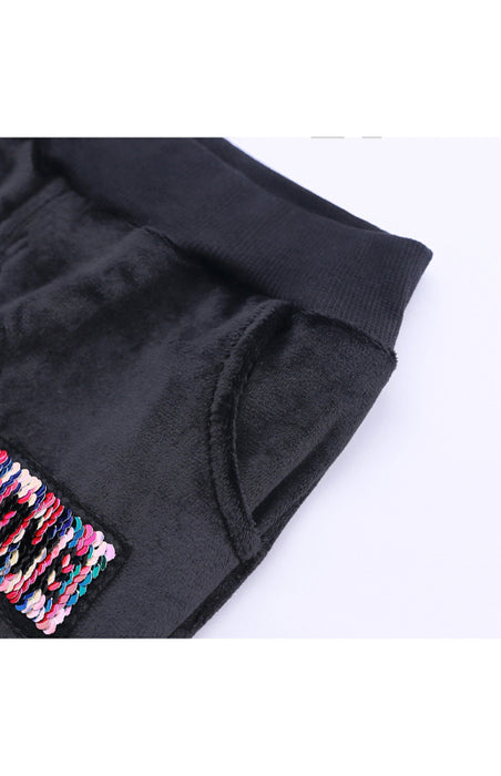 Kid's LOVE Hooded Velvet Pyjama Set