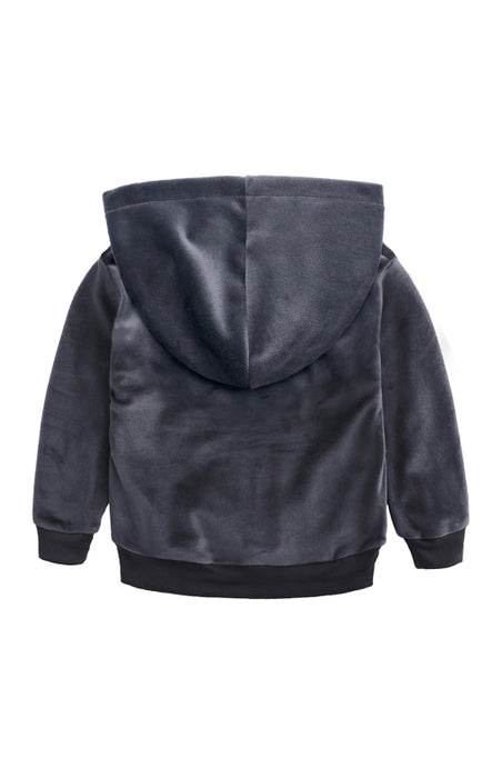 Kid's LOVE Hooded Velvet Pyjama Set