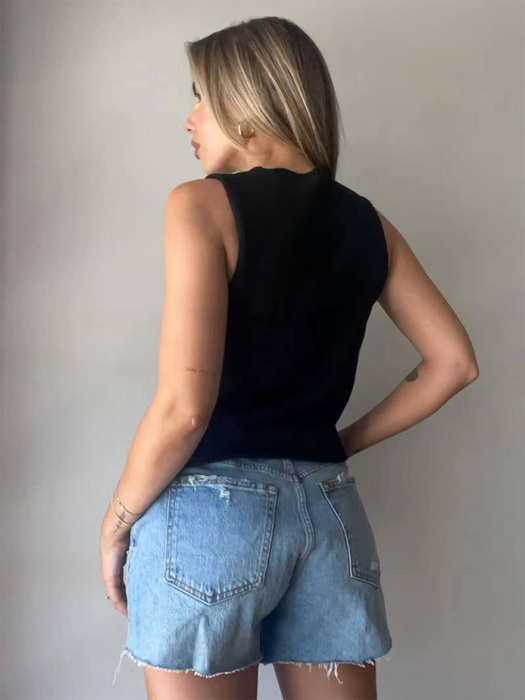 NEW stylish boho rope woolen vest