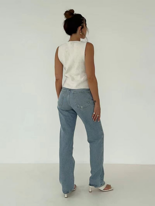 NEW stylish boho rope woolen vest