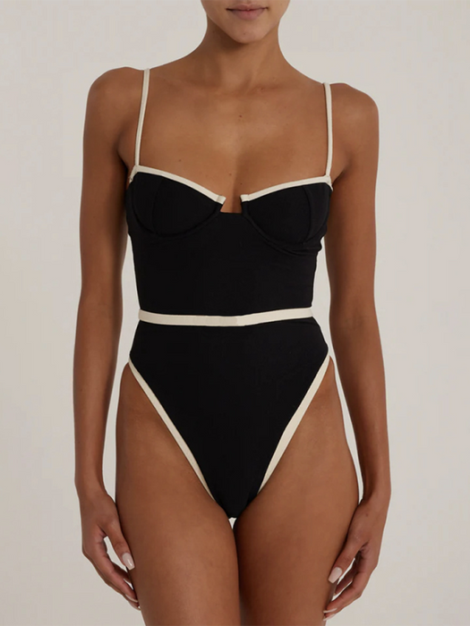 Luxury Swimwear for Women – Sleek, Curve-Hugging Bathing Suit