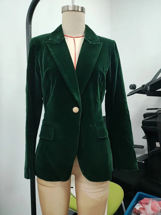 Luxe Velvet Blazer – Sleek, Sophisticated, and Effortlessly Chic