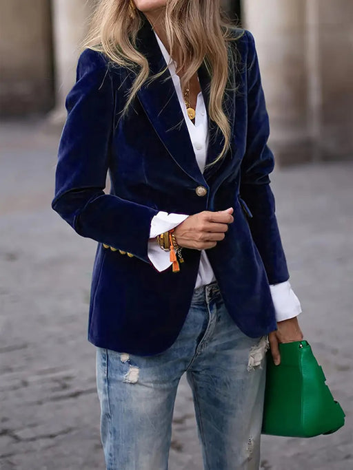 Luxe Velvet Blazer – Sleek, Sophisticated, and Effortlessly Chic