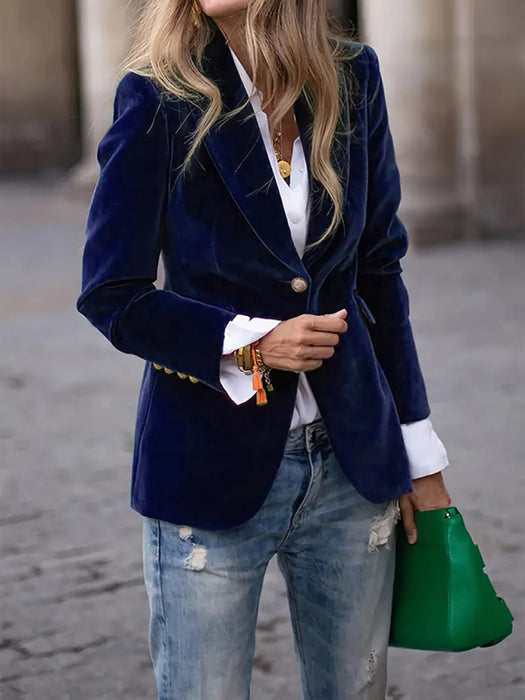 Luxe Velvet Blazer – Sleek, Sophisticated, and Effortlessly Chic