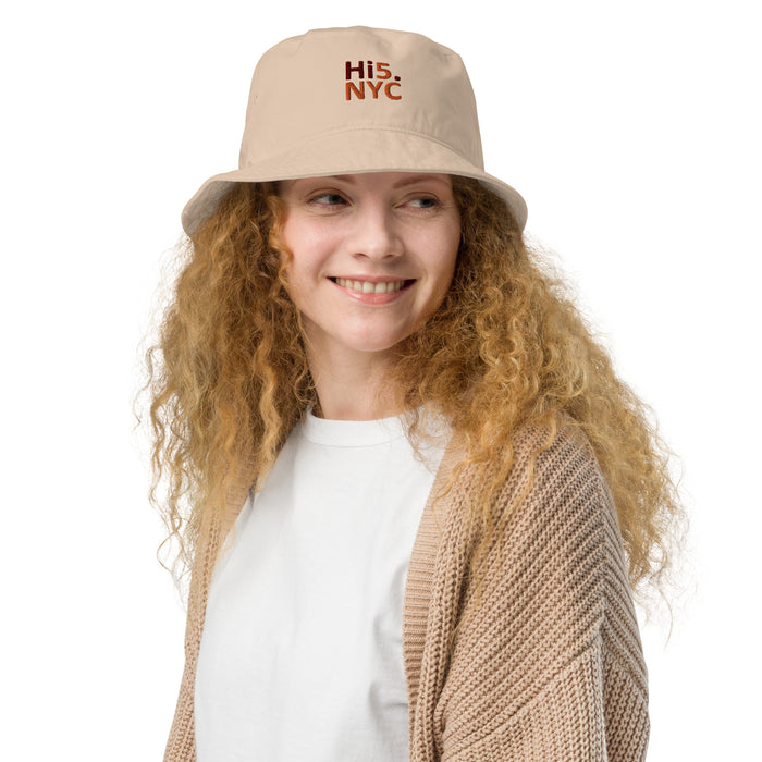 Organic bucket hat by Hi5.NYC