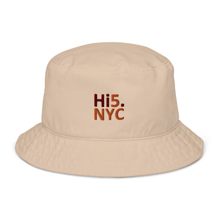 Organic bucket hat by Hi5.NYC
