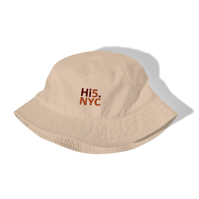 Organic bucket hat by Hi5.NYC