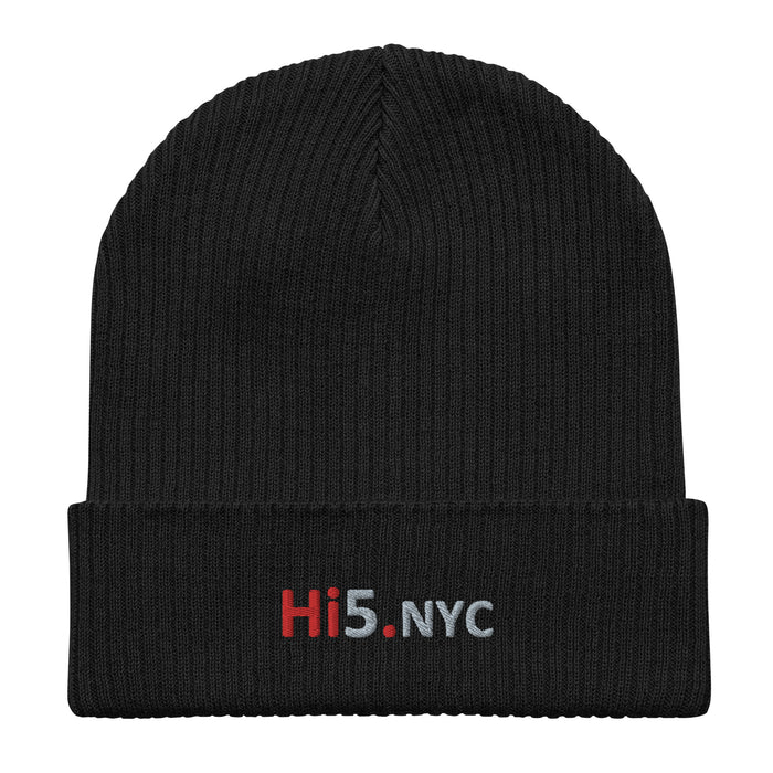 Hi5.NYC organic ribbed beanie