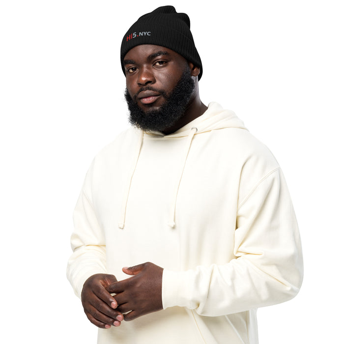 Hi5.NYC organic ribbed beanie
