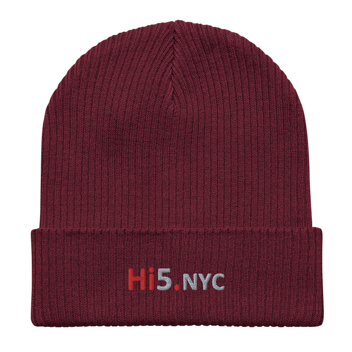Hi5.NYC organic ribbed beanie