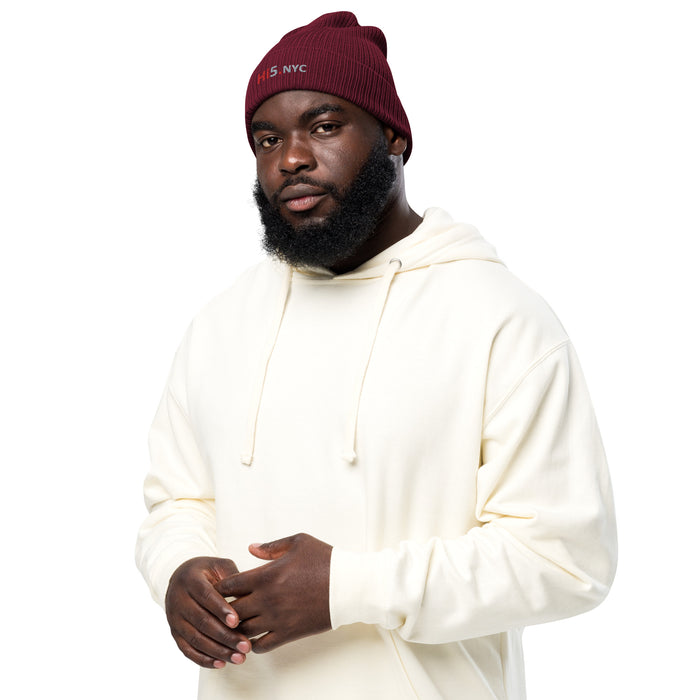 Hi5.NYC organic ribbed beanie