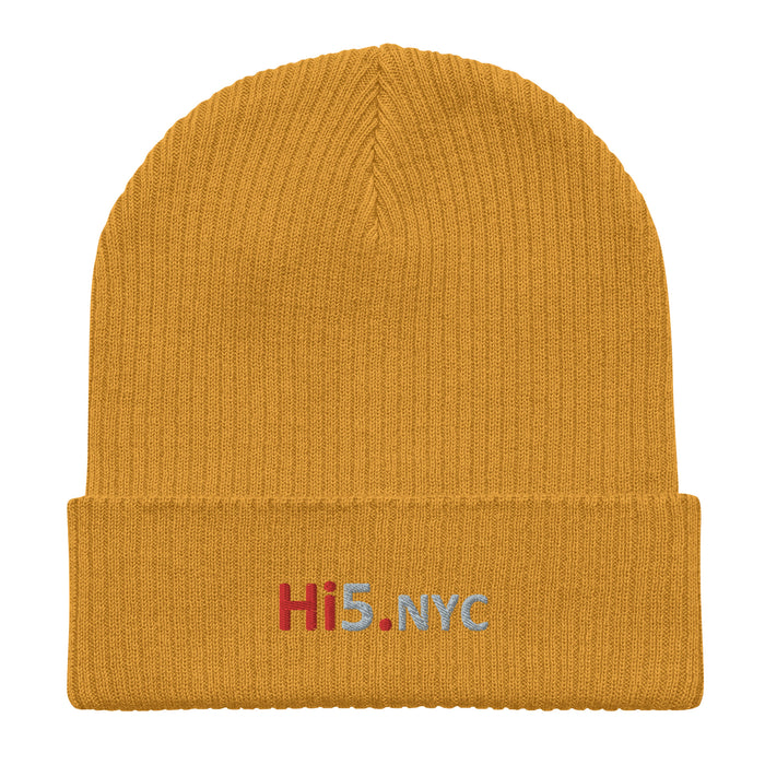 Hi5.NYC organic ribbed beanie