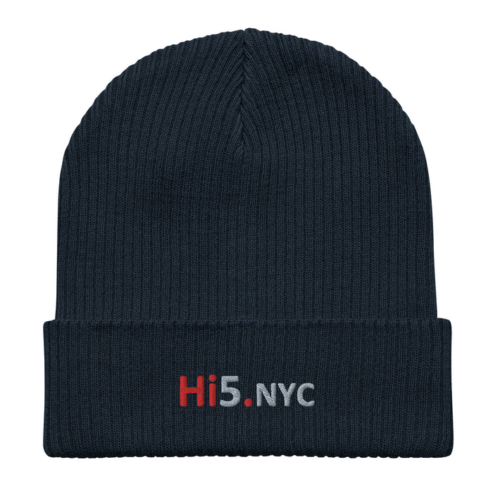 Hi5.NYC organic ribbed beanie