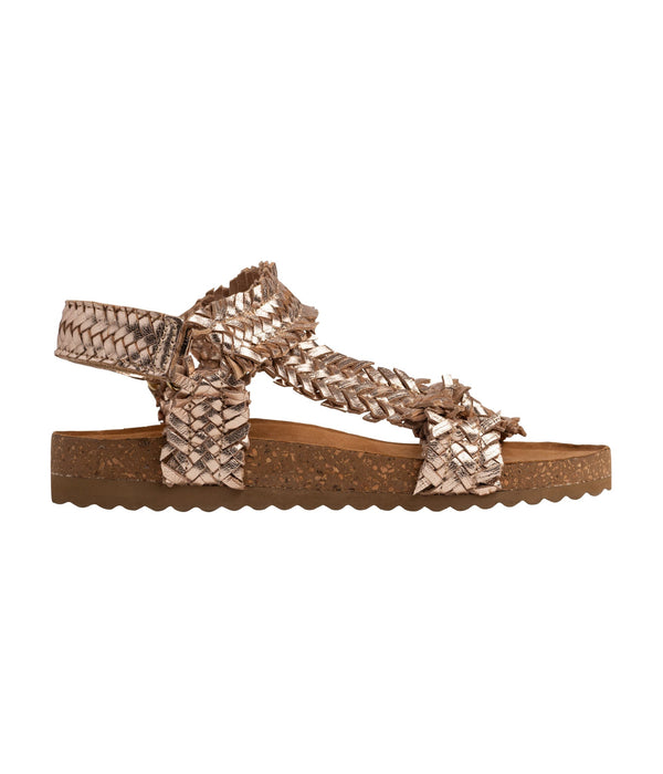 The Everyday Woven Sandal in Champagne