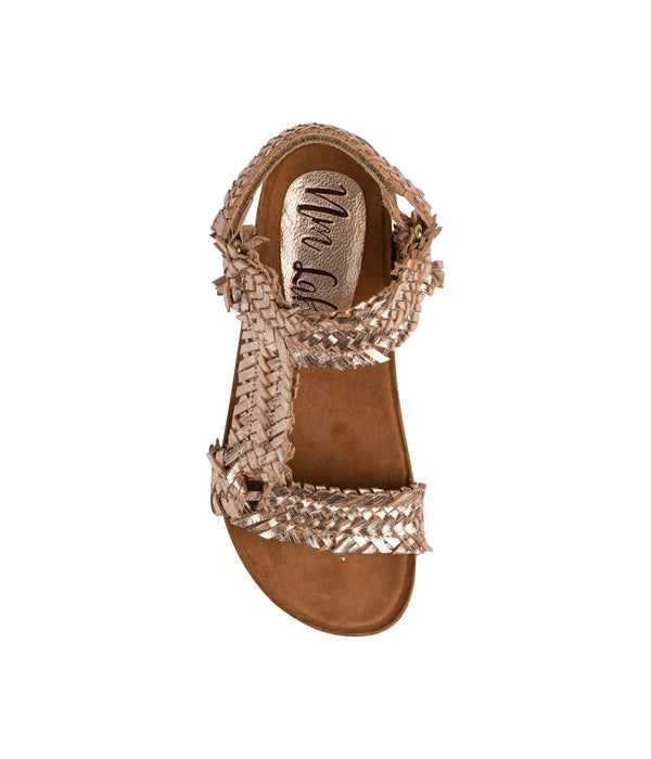 The Everyday Woven Sandal in Champagne