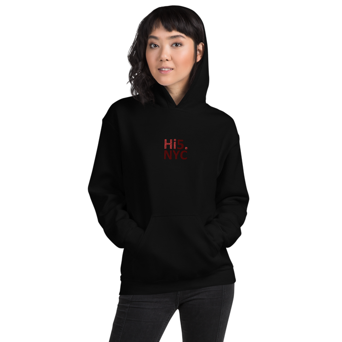 Hi5.nyc Embroidered Unisex Hoodie
