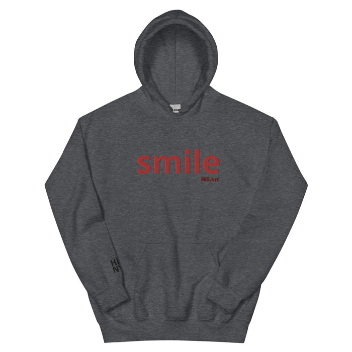 SMILE - Premium Embroidered hoodie by: hi5.nyc