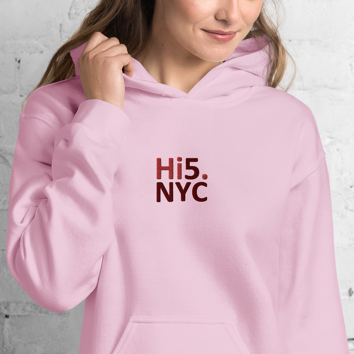 Hi5.nyc Embroidered Unisex Hoodie