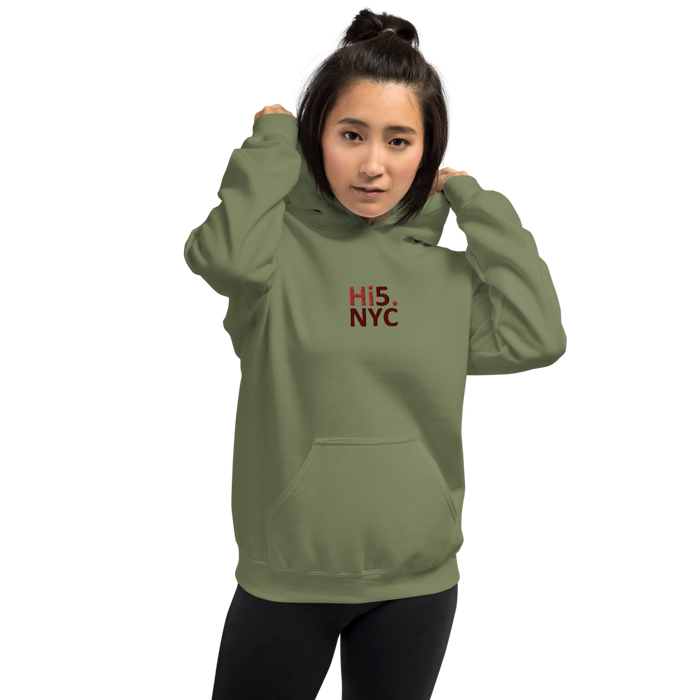 Hi5.nyc Embroidered Unisex Hoodie