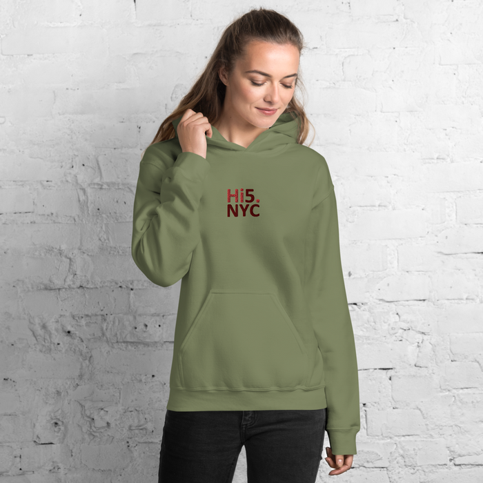 Hi5.nyc Embroidered Unisex Hoodie