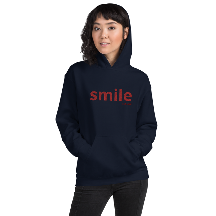 SMILE - Premium Embroidered hoodie by: hi5.nyc