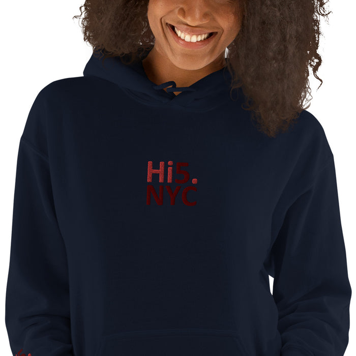 Hi5.nyc Embroidered Unisex Hoodie