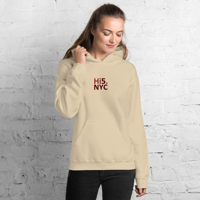 Hi5.nyc Embroidered Unisex Hoodie