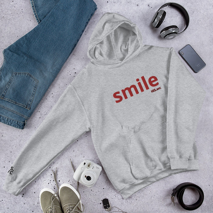 SMILE - Premium Embroidered hoodie by: hi5.nyc