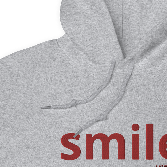 SMILE - Premium Embroidered hoodie by: hi5.nyc