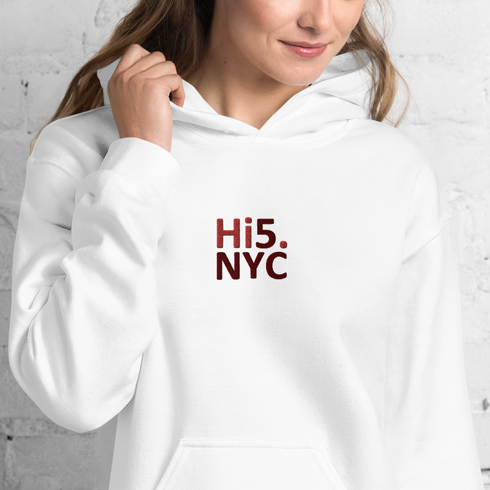 Hi5.nyc Embroidered Unisex Hoodie