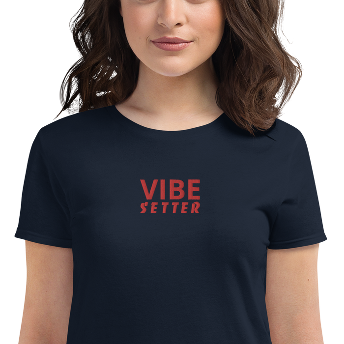 VIBE SETTER premium embroidered short sleeve shirt
