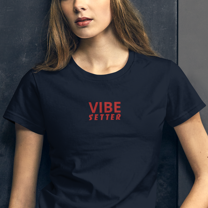 VIBE SETTER premium embroidered short sleeve shirt