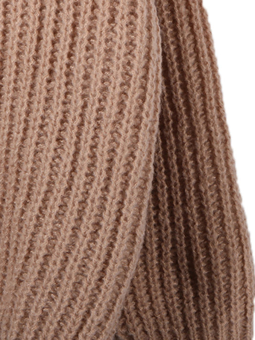Women’s Loose Fit Pullover Scoop Neck Knit Sweater