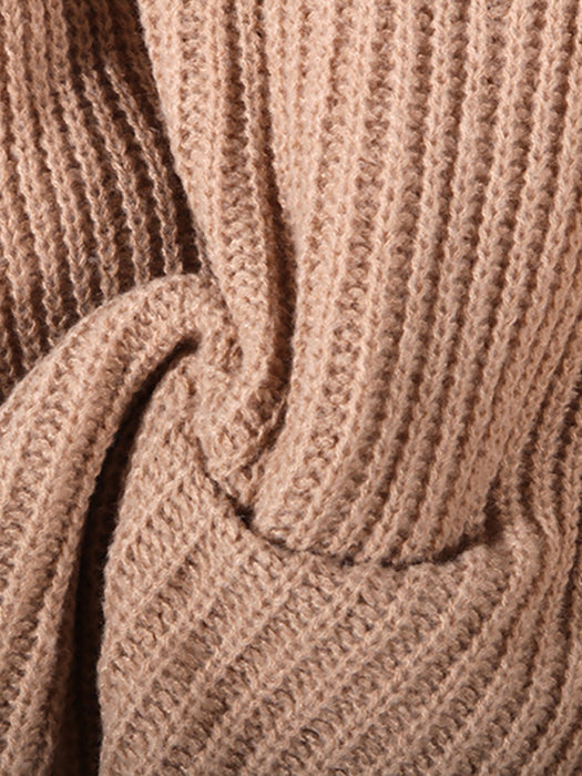 Women’s Loose Fit Pullover Scoop Neck Knit Sweater