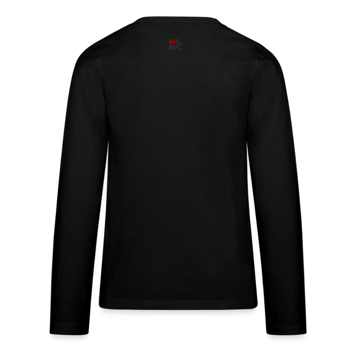 GET HYPED Kids' Premium Long Sleeve T-Shirt - black