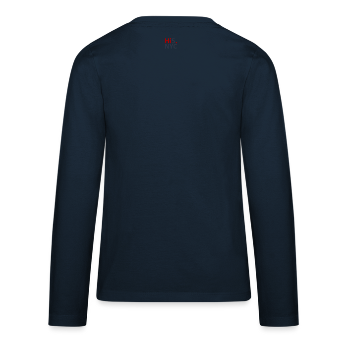 GET HYPED Kids' Premium Long Sleeve T-Shirt - deep navy