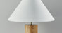 Solid Canopy Natural Wood Table Lamp