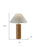 Solid Canopy Natural Wood Table Lamp