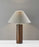 Solid Canopy Natural Wood Table Lamp