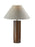 Solid Canopy Natural Wood Table Lamp