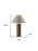 Solid Canopy Natural Wood Table Lamp