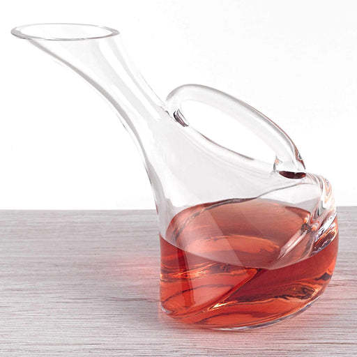 Premium Crystal Blown Glass Wine Carafe  32 oz