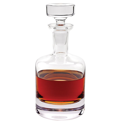 Mouth-Blown European Crystal Liquor Decanter – 28 oz